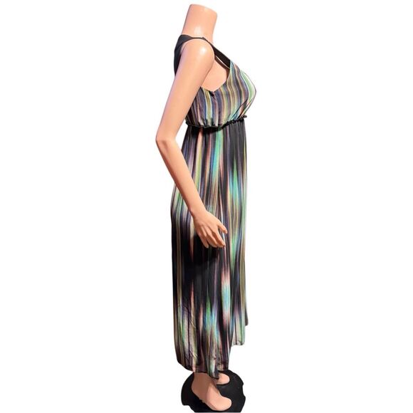 Samijo multicolored maxi dress with a beaded neckline M/8 - Picture 5 of 7